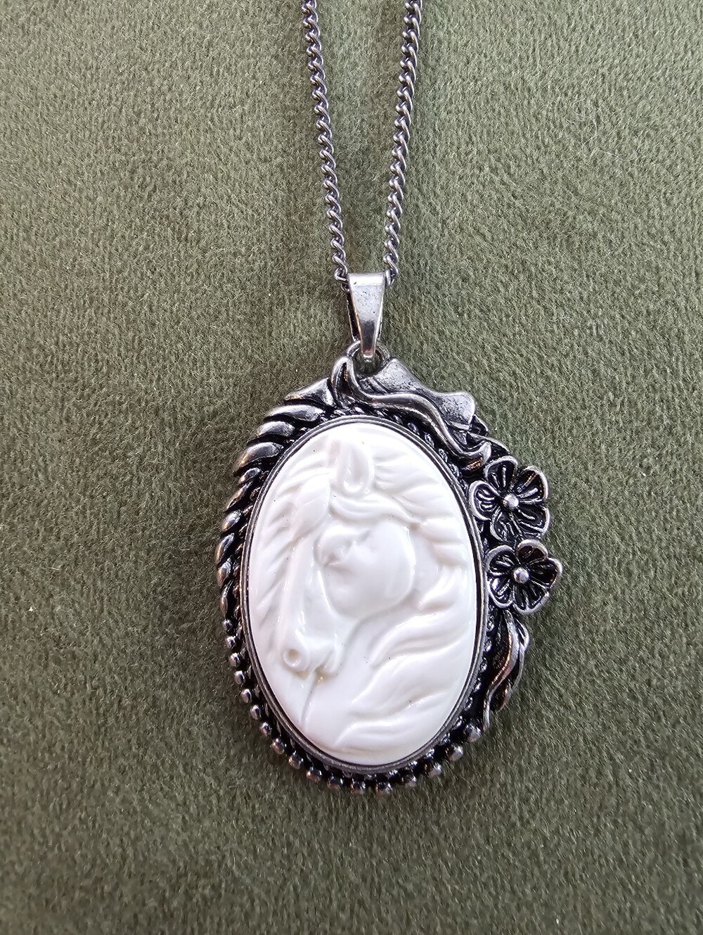 Cameo Horse Necklace